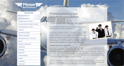 Desktop Screenshot of pilotenausbildung.net