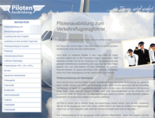 Tablet Screenshot of pilotenausbildung.net